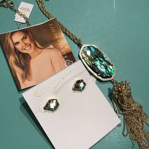 Kendra Scott Custom Abalone Pendant Necklace